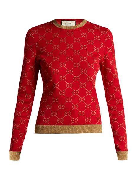 red gucci sweater women's|Gucci sweatsuit women.